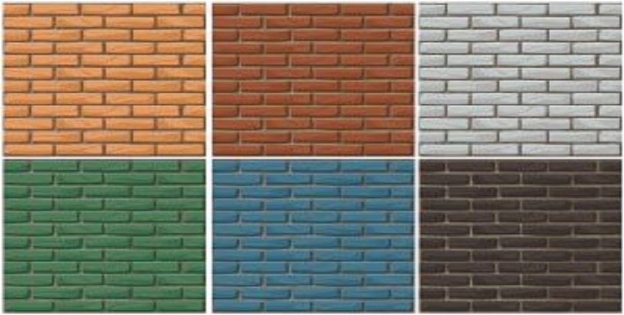 bold colour fro bricks